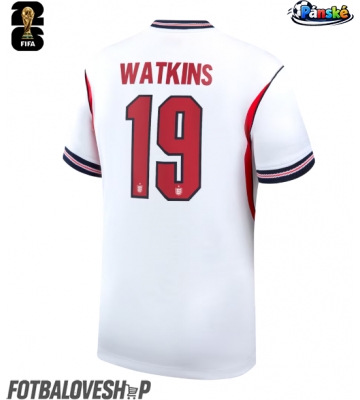 Anglie Ollie Watkins #19 Domácí Dres MS 2026 Krátký Rukáv
